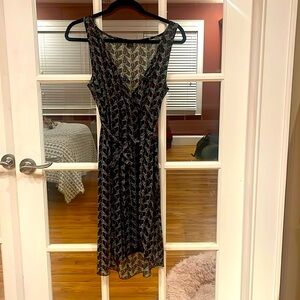 Only Hearts | Floral Rose Black Wrap Dress